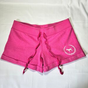 Y2K Victoria's Secret PINK Hot Pink Mini Lounge Shorts With Drawstring Size XS